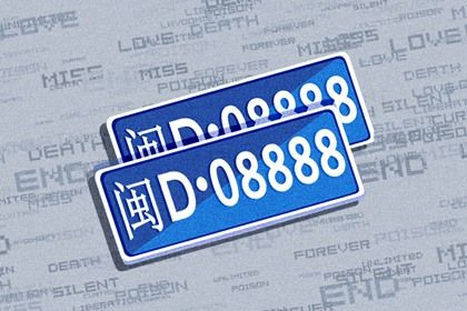 车牌数字解读